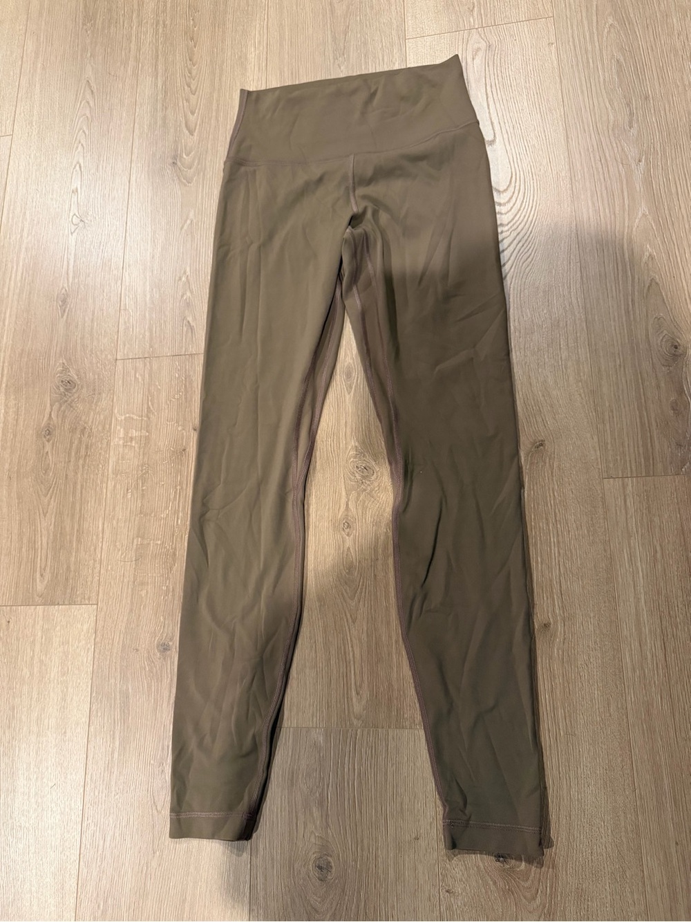 lululemon Tan High-Waist Leggings